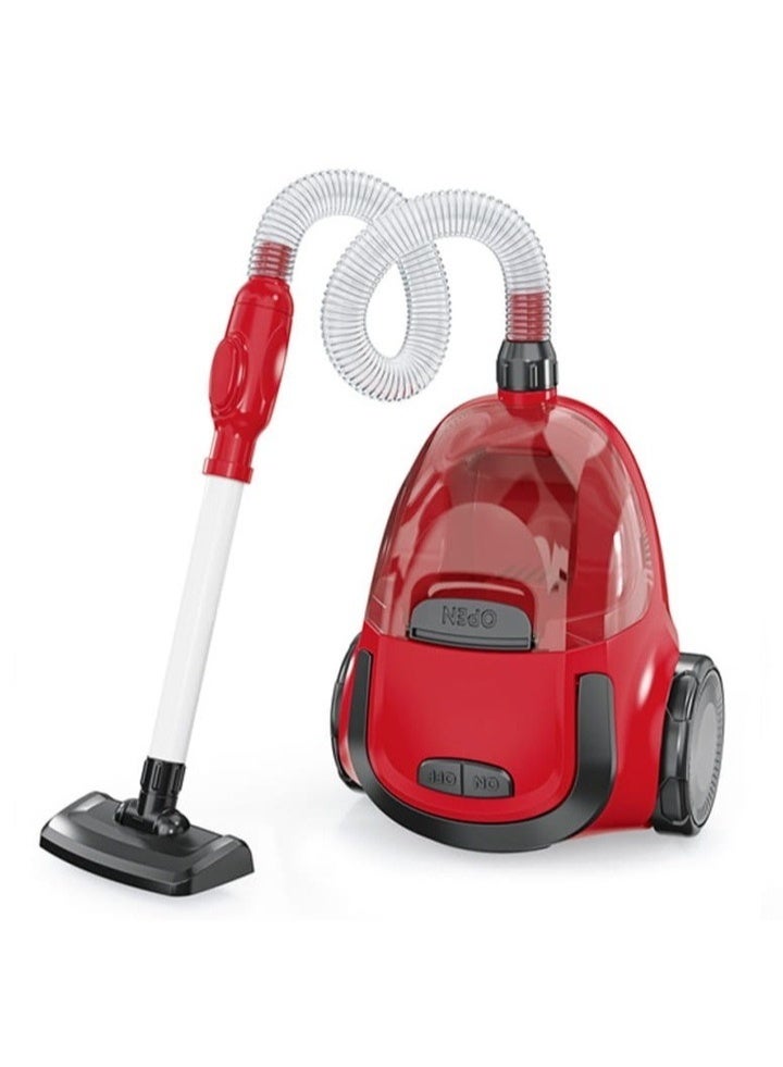 Toy Box Kids Cleaning Set Interactive Vacuum Cleaner Toy Pretend Play Household Cleaning Tool with Light - Image 2
